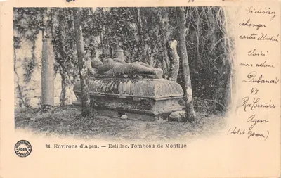 Environs d'Agen — Estillac. Tombeau de Montluc — Phototypie Agen, n°34