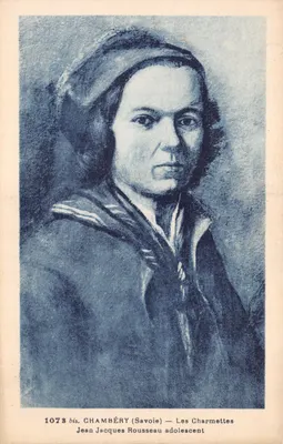 Jean Jacques Rousseau adolescent — Les Charmettes, Chambéry (Savoie) — Grimaldis