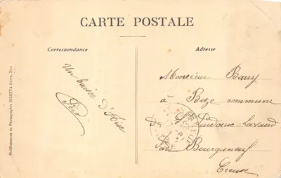 AIX-LES-BAINS — Abbatie van Haute-combe — Lac du Bourget — Editie Giletta, foto Nice, n° 2232 — Achterkant