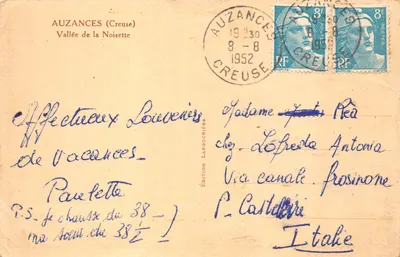 Pont en pierre — pont sur la Noisette — Édition La Fouchière — पीछे