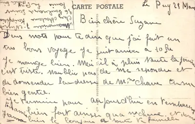 Le Puy - Vue prise à travers les Pins - LL — Verso