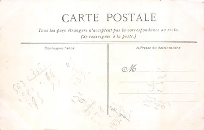 Paris — Vue Générale — Éditeur T.V. SÉR. 567 — 背面