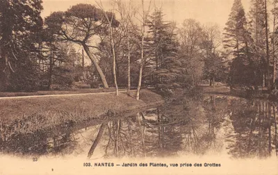 NANTES — Jardin des Plantes, vue prise des Grottes — F. Chapeau, éditeur