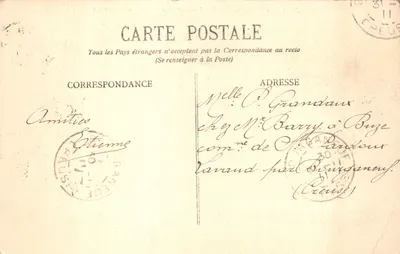 Passage de la Rivolère — Chemin de Fer Électrique de la Mure — E.R. — n° 1526 — पीछे