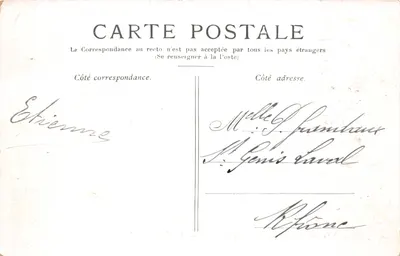 Versailles — Petit-Trianon — La Maison du Seigneur. Éditeur : POSTES — 背面