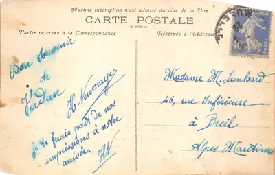 Ossuaire provisoire des Champs de Bataille de Verdun — Début de l'Œuvre de Douaumont, en attendant le monument définitif — Édition HS Verdun — Verso