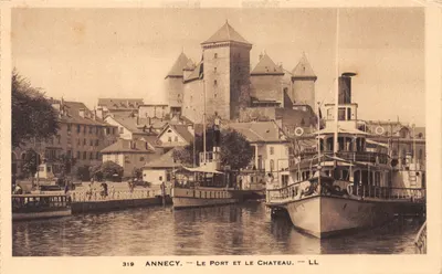 Annecy — Le Port et le Château — LL