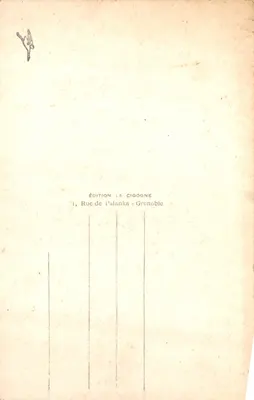 Grenoble — Le Casque de Néron — Édition La Cigogne — पीछे