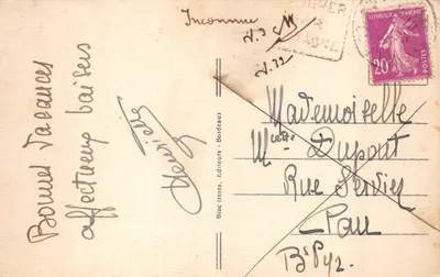 Hendaye (Côte Basque) — Vue sur la Bidassoa et Fontarabie — BR. n°56 — पीछे