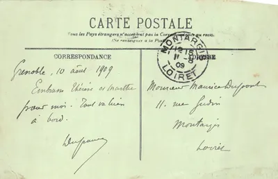 Grenoble — L'Île Verte et les Alpes — LL. Éditeur LL. N° 13 — पीछे