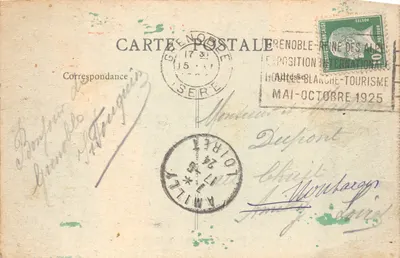 Grenoble — Le Pont de l'Île-Verte et les Alpes — B.F. 66 — पीछे