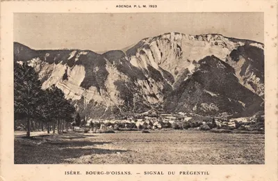 Isère. Bourg-d'Oisans — Signal du Prégentil — Agenda P.L.M. 1923