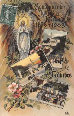 Sonne enière du Jubilé de Bernadette — 1858-1908 — éditeur Lils. — Courdes