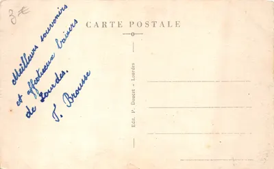 Lourdes — Souvenir de Lourdes — éditeur Lourdes P.D. n°97 — पीछे