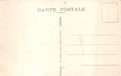 Amboise — Le Château (Monument historique, XVᵉ siècle) — Éditeur E. Dupré, Tours — पीछे