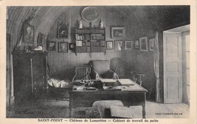 Saint-Point — Château de Lamartine — Cabinet de travail du poète