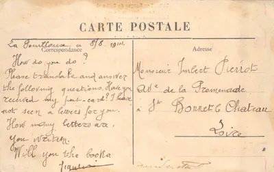 Les Gorges de Bilhard — Défilé profond et sauvage du Foltier (près Monistrol-sur-Loire) — éditeur MB, n° 749 — पीछे
