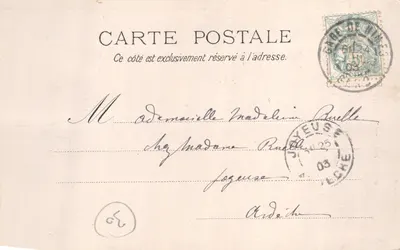 Nîmes — Torre Magne (ruínas) — B. F. Chalon-sur-Saône, n° 130 — Verso