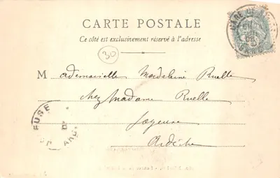 Nîmes - Fonte da Fontaine — editor B F CHALON & SAONE, n° 162 — Verso