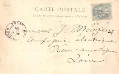 Nîmes — Fontaine Pradier — editor B.F. Chalon-s-Saône, n.º 119 bis — Verso