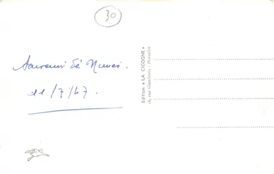 Nîmes — La Maison Carrée e o Teatro — Edição LA CICOGNE — Verso