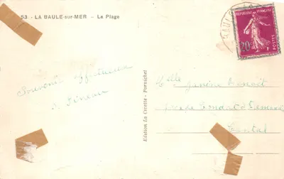 La Baule-sur-Mer — La Plage — Édition La Cuvette - Pornichet — पीछे