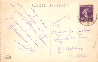 Marseille — Place Castellane et la Fontaine Cantini — éditeur RICHARD — पीछे