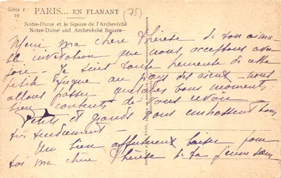 Notre-Dame de Paris — vue depuis la Seine — éditeur YVON, série 1 — पीछे