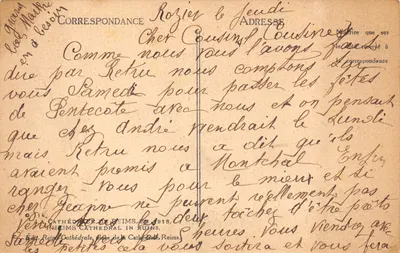 Cathédrale de Reims — ruines après les bombardements — Édit. Reims, Cathédrale, Place de la Cathédrale, Reims — पीछे