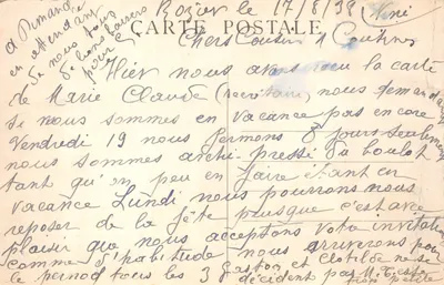 N.-D. de l'HERMITAGE — Gruta de Ste-Madeleine — Édition réservée — Verso