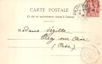 Aix-les-Bains — Le Grand Cercle — Edition Giletta, Nice, n° 8063 — पीछे