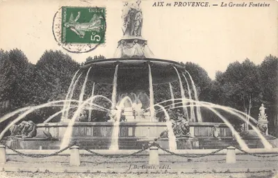 AIX en PROVENCE — La Grande Fontaine — J.B. Bouis, edit