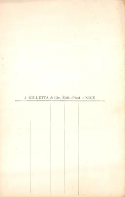 Nice — Crépuscule — J. Gilletta & Cie, Édit.-Phot - NICE, n° 131 — पीछे
