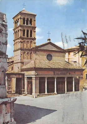 S. Giorgio in Velabrum — église romaine avec clocher à arcades — RICORDI Officine Grafiche S.p.A. Milano