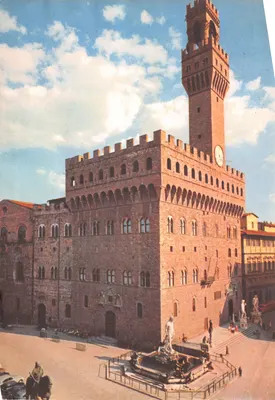 Palazzo Vecchio et Statue du Biancone — Florence — éditeur Arti Grafiche F.III Sella S.p.A. - Imprimé en Italie