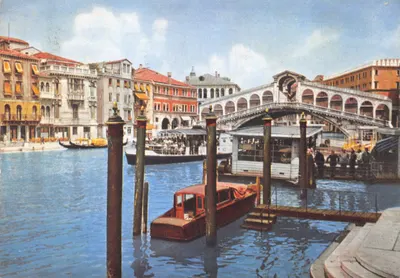 Venise - Ponte di Rialto — éditeur Officine Grafiche Ricordi S.p.A. Milano