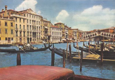Venise — Canal Grande avec le Pont du Rialto — imprimé par Officine Grafiche Ricordi S.p.A. Milano