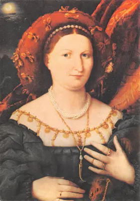 Portrait de Lucina Brembati — Accadémie Carrara — éditeur L. Lotto