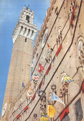Sienne - Palazzo Pubblico et la Tour del Mangia — éditeur imprimeur non visible, n° de série non lisible
