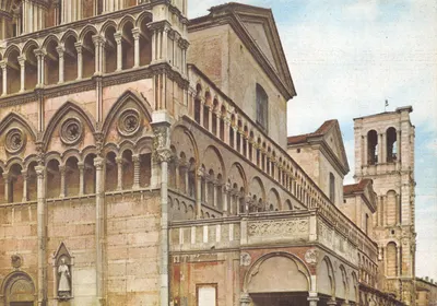 Ferrara - La Cattedrale - particolare — éditeur RICORDI Officine Grafiche S.p.A., Milano