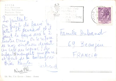 Aoste — Portes Prétoriennes — Ed. Ris. F.lli Enrico - Ivrea — पीछे