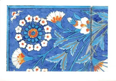 Détail de carreau céramique — mausolée de Hürrem Sultan — éditeur Refiöglu Publications