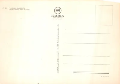 Palma de Mallorca — vue partielle du port — éditeur ICARIA, série spéciale — पीछे