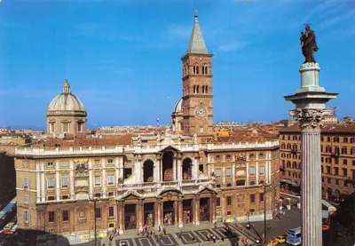 Rome — Basilique Sainte-Marie-Majeure avec colonne de la Flamine — éditeur PLURIGRAF