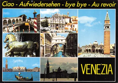 Venezia — collage de sites emblématiques — Ed. G.F. Zerella