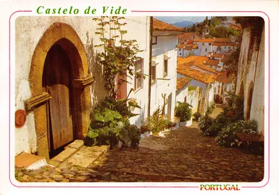 Castelo de Vide — rue typique près de la synagogue — Éditions Artísticas de Felicitações, Lisbonne
