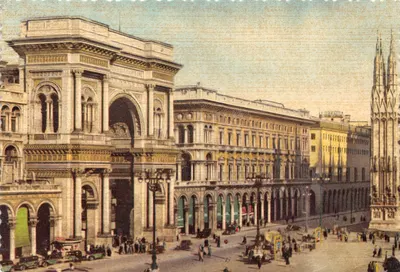 Milano — Galerie Vittorio Emanuele — éditeur Fratelli Scrocchi, n° 4876-3
