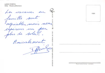 Orta — Vicolo pittoresco — éditeur ARTIGRAFICHE FOTOSTAMPA FOTOGRAFICHE — पीछे