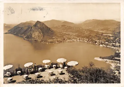 Vue du Monte Brè sur Lugano — éditeur Photohouse H. Rüedi S.A., n° 251