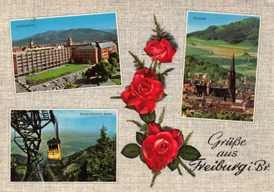 Freiburg — Université, Münster, Schauinsland-Bahn — éditeur SCHWARZWALD-VERLAG